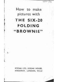 Kodak Brownie Six-20 manual. Camera Instructions.